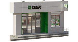 Pick-up point Russian Post Lamoda Sdek Boxberry 3D model