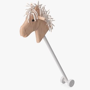 3D Hobby Horse Wooden Childs Toy