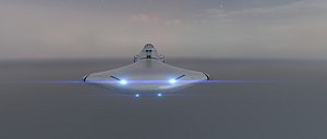 3D Gunship Spaceship