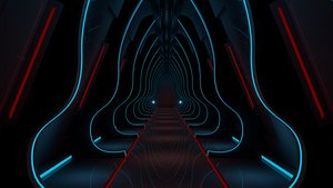 Sci Fi Tunnel 3D model