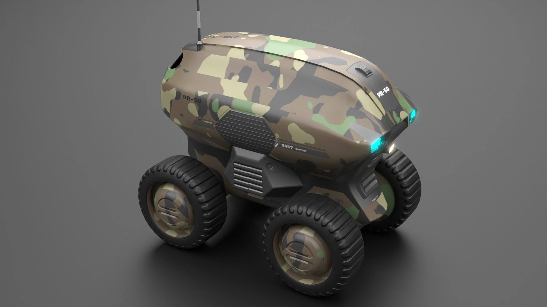 3D Military Sci-Fi Droid Model - TurboSquid 2075558