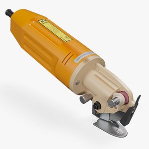 3D Handheld Electric Fabric Cutter Round Knife Yellow