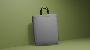 Tote Bag 3D Model 3D model