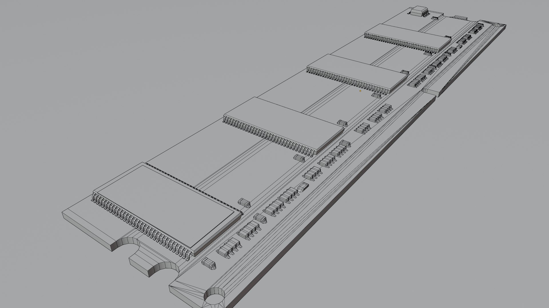3D Model Hi-poly PC Memory Modules RAM DDR1 SDRAM Crucial Patriot ...