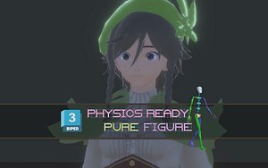 3DsMax Biped model Genshin impact Venti cosplay 3D model
