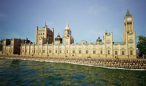 3D model big ben palace westminster