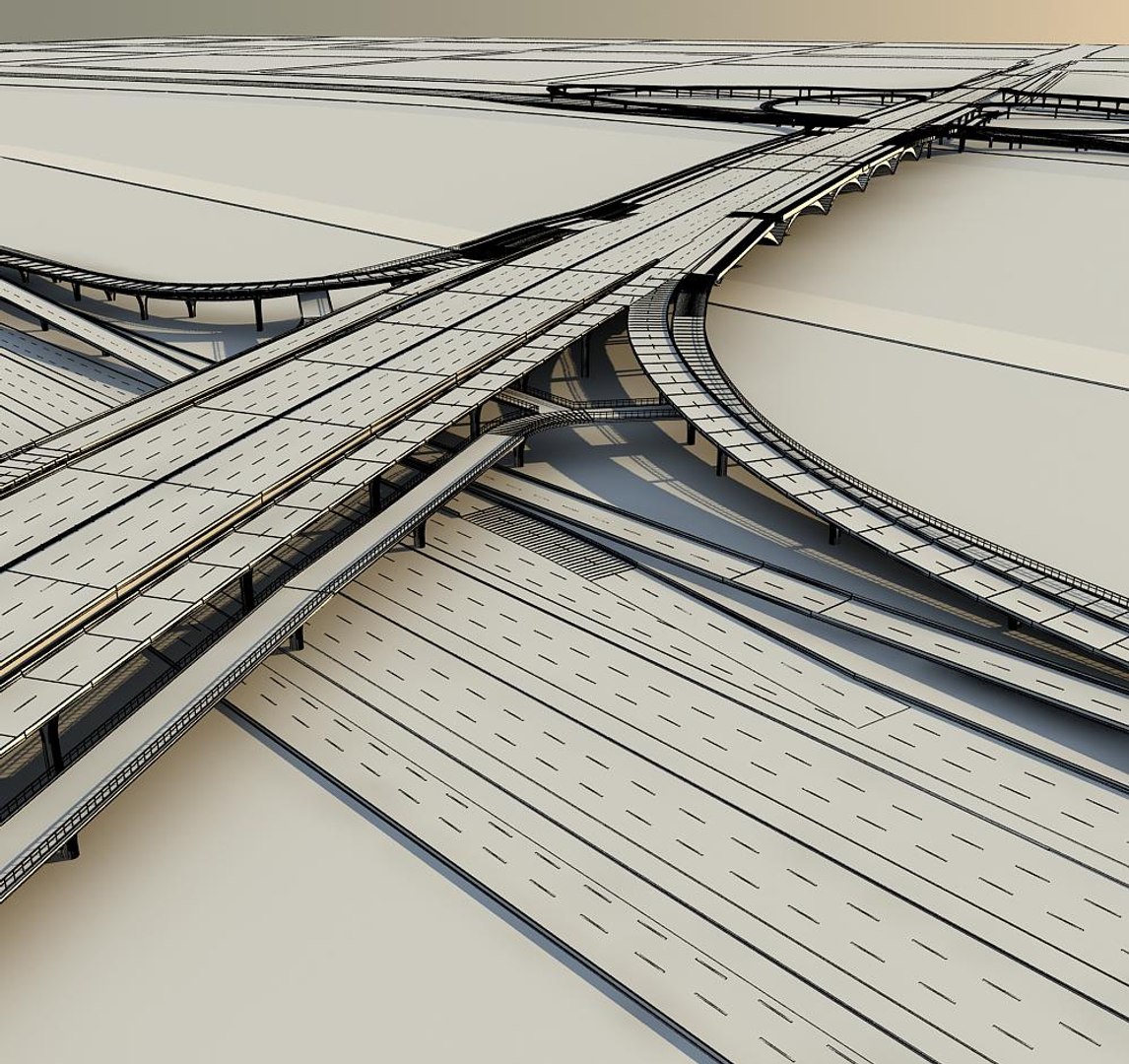 Highway Road Way 3d Max