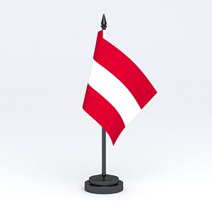 Table Flag Austria 3D
