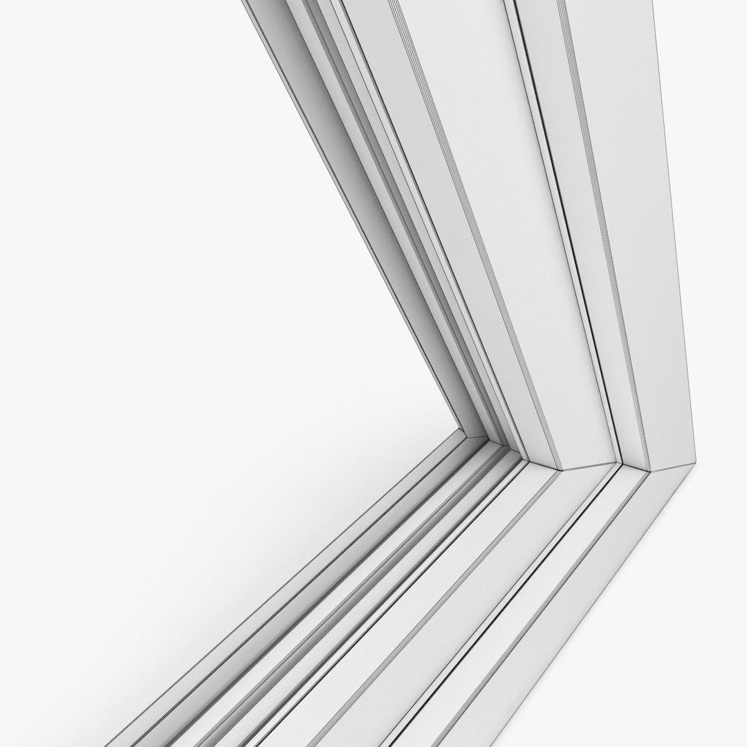 3d Model Modern Pvc Triangular Window