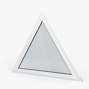 3d model modern pvc triangular window