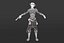 Modelo 3D de chica steampunk Low-poly