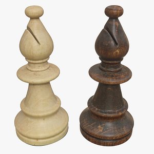 Chess Bishops 3D model