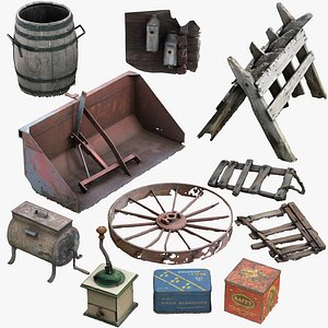 Old stuff props 3D