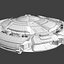 Sci Fi 우주선 전함 순양함 - Round Sci-Fi Mothership