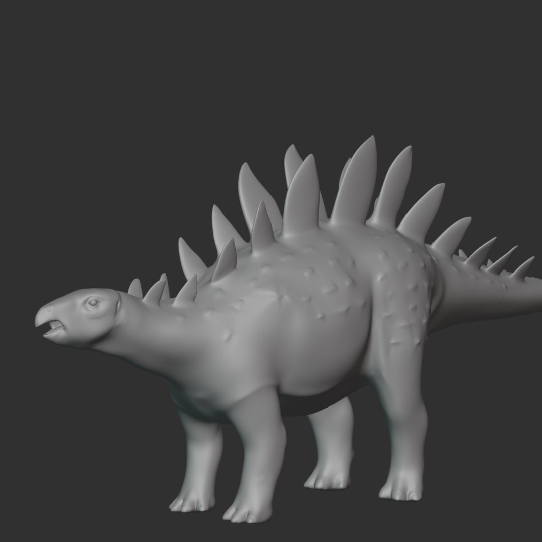 Hesperosaurus Basemesh Low Poly 3D model - TurboSquid 1994584