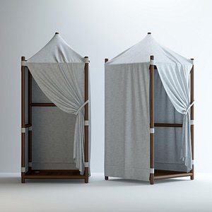 paraggi beach hut 3D model