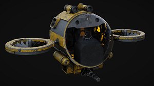 sci-fi helicopter