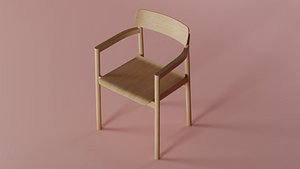 3D model post chair replica