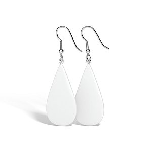 White Drop Earring Jewelry - teardrop plastic earing jewellery