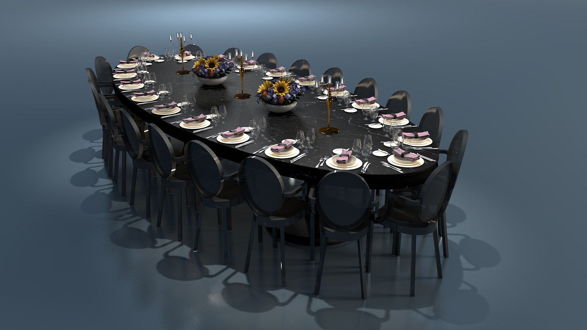 Dining table model - TurboSquid 1675369