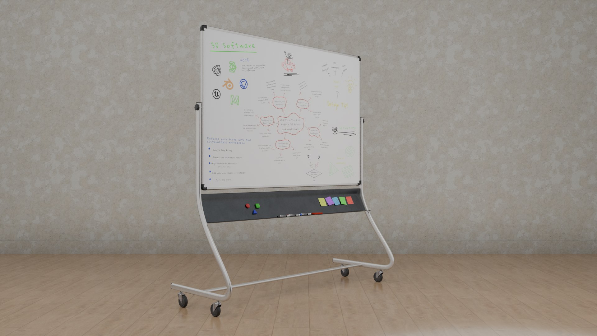 3D Professional Double-Sided Whiteboard Trio - Customizable Writing Boards model https://p.turbosquid.com/ts-thumb/UA/dObpkY/qx/a4/png/1747513630/1920x1080/fit_q87/6d8d2b6bbb231e4750595767881016a82d3de6cb/a4.jpg