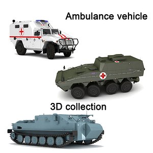 3D ambulance vehicle