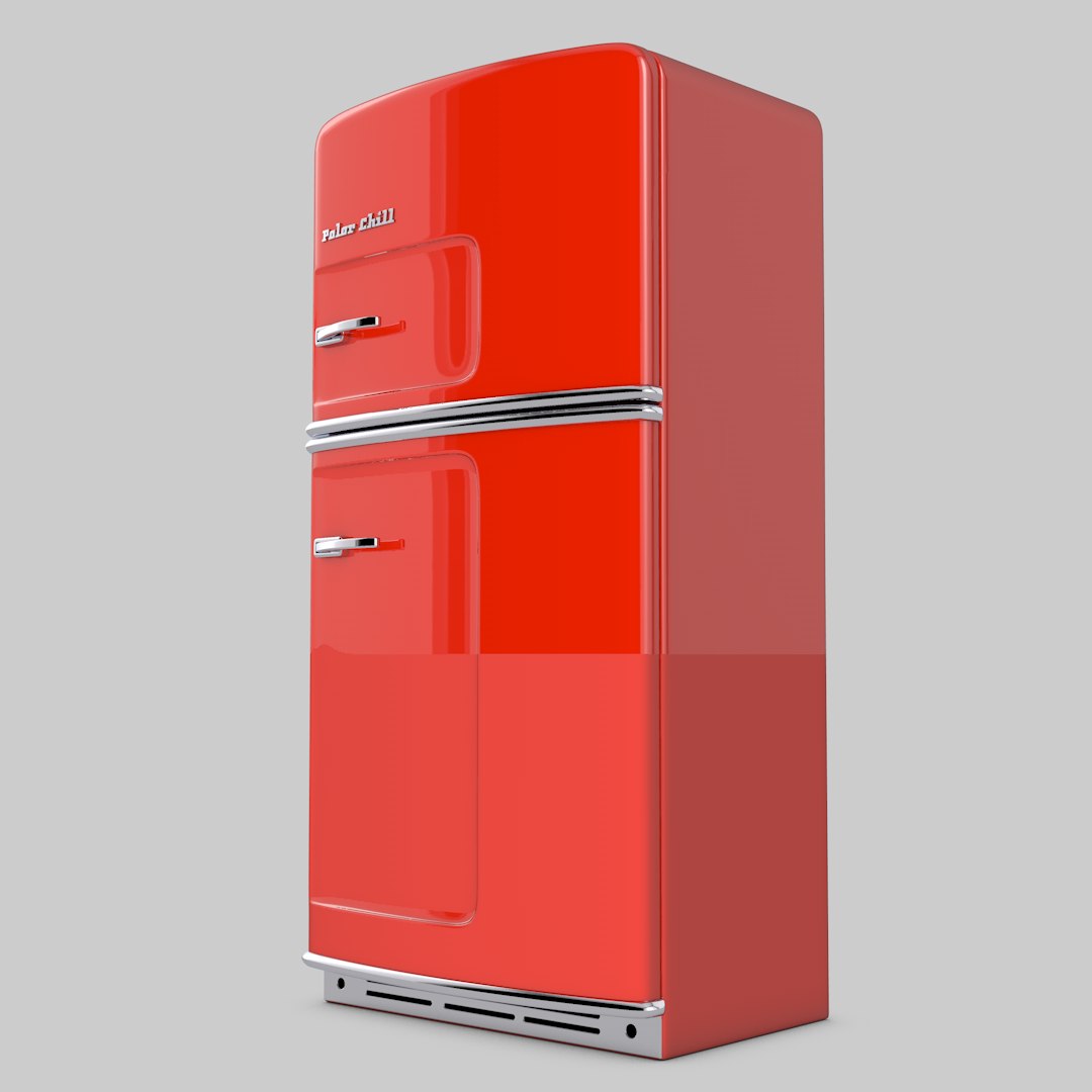 Retro Refrigerator C4d