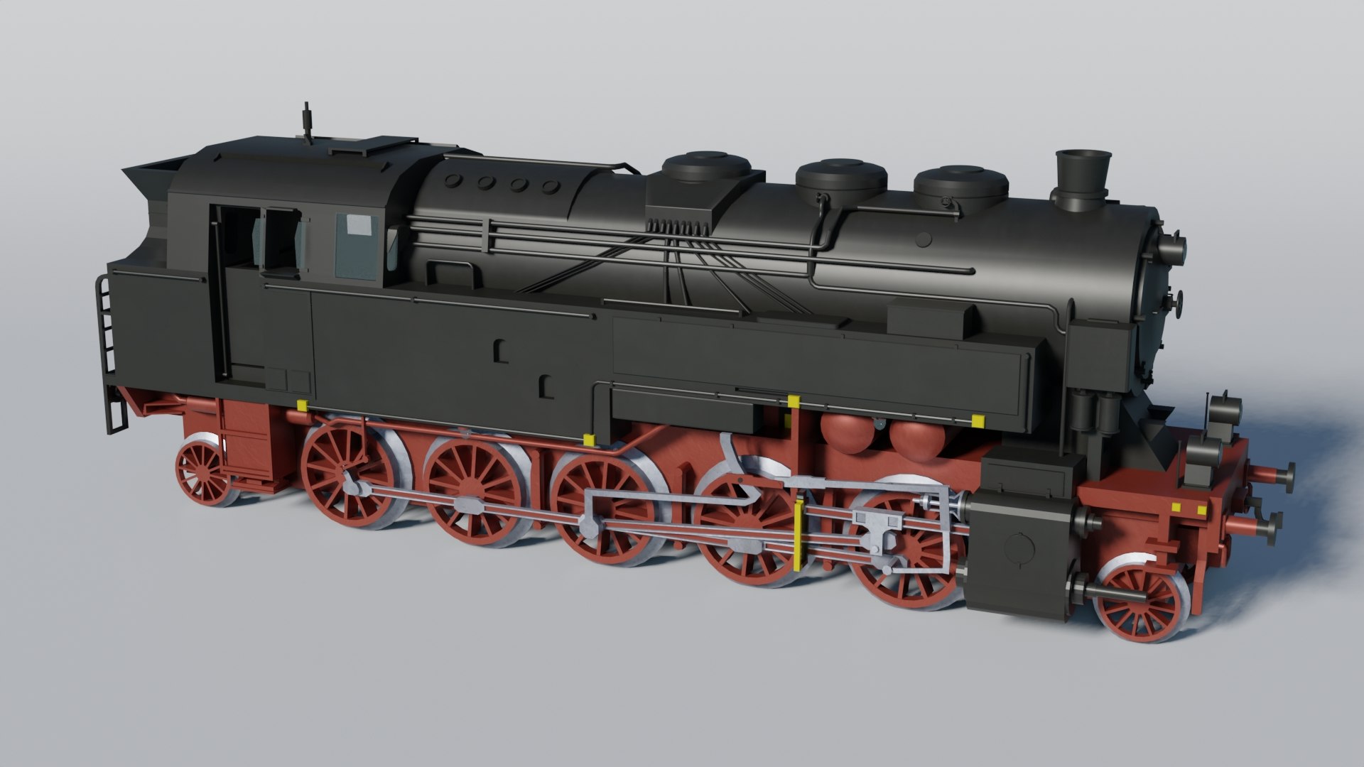 3D Model Historical German BR95 Steam Engine - TurboSquid 1984664