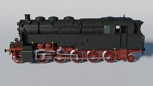 3D model Historical German BR95 steam engine