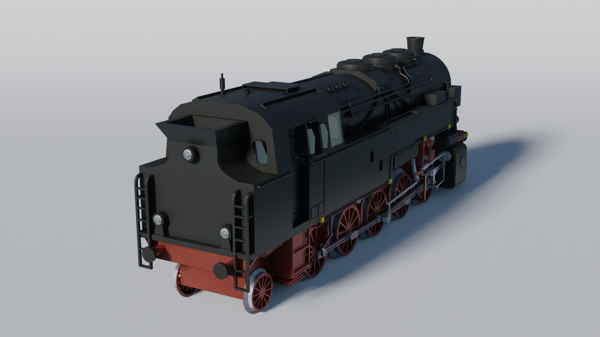 3D Model Historical German BR95 Steam Engine - TurboSquid 1984664