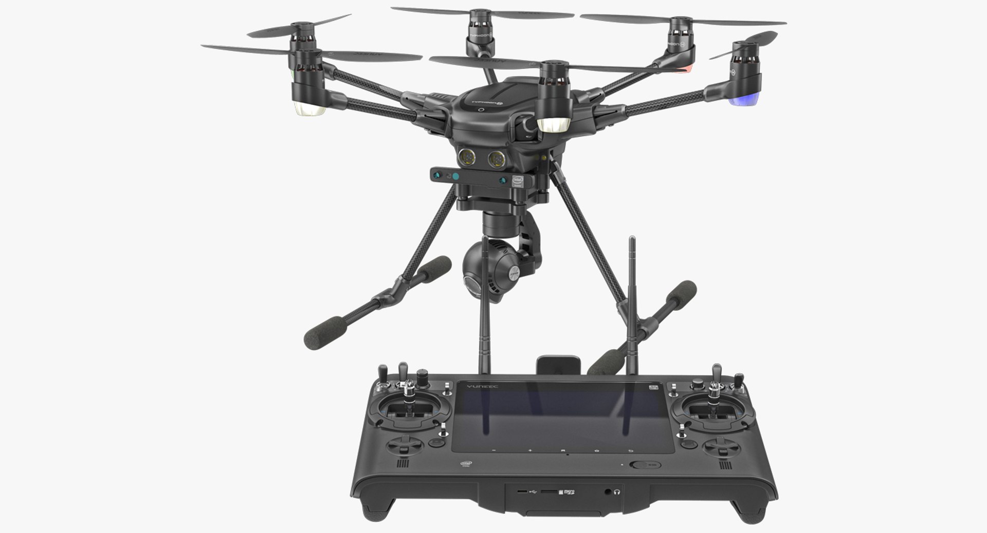 Yuneec Typhoon H Videography Hexacopter Set 3D model preview