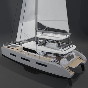 3D LAGOON SIXTY 5 3D Catamaran 65 model