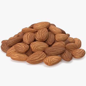 almond nuts v 2 3D model