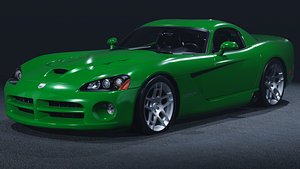 2008 Dodge Viper SRT10 3D Model  American Raw Power 3D