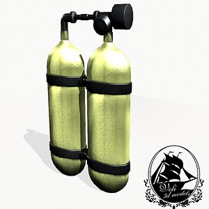 oxygen cylinders 3d max