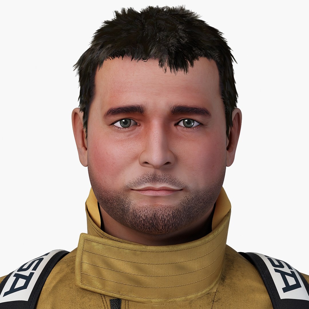 Firefighter Character General 3d Model