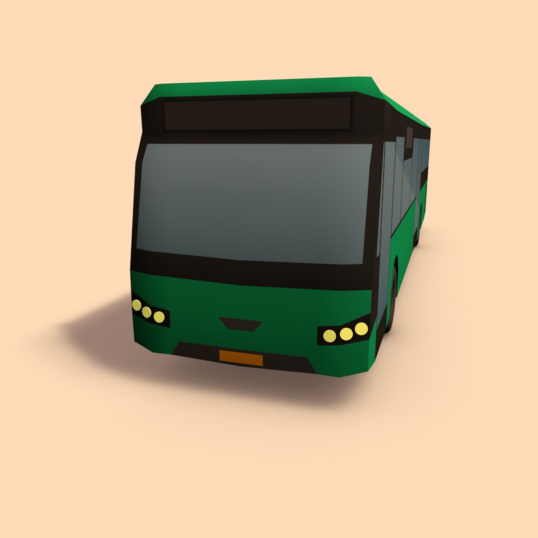 3d bus public transport model