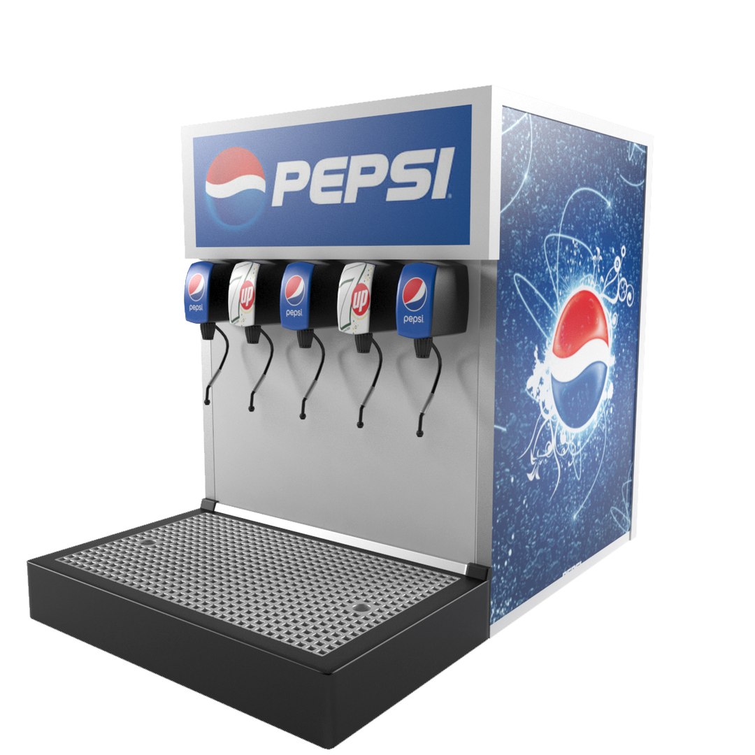 Pepsi Fountain Machine 3D Model - TurboSquid 1223208