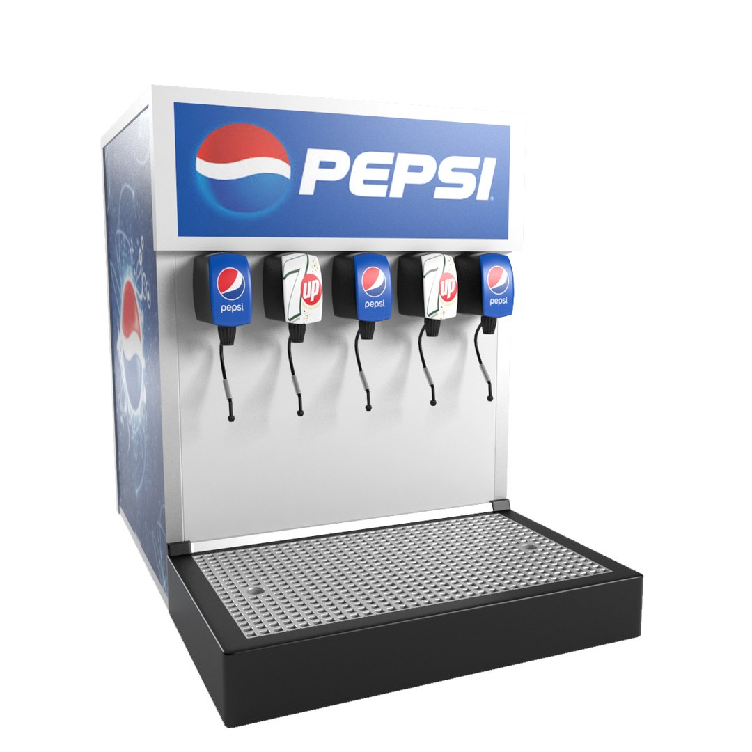 Pepsi Fountain Machine 3D Model - TurboSquid 1223208