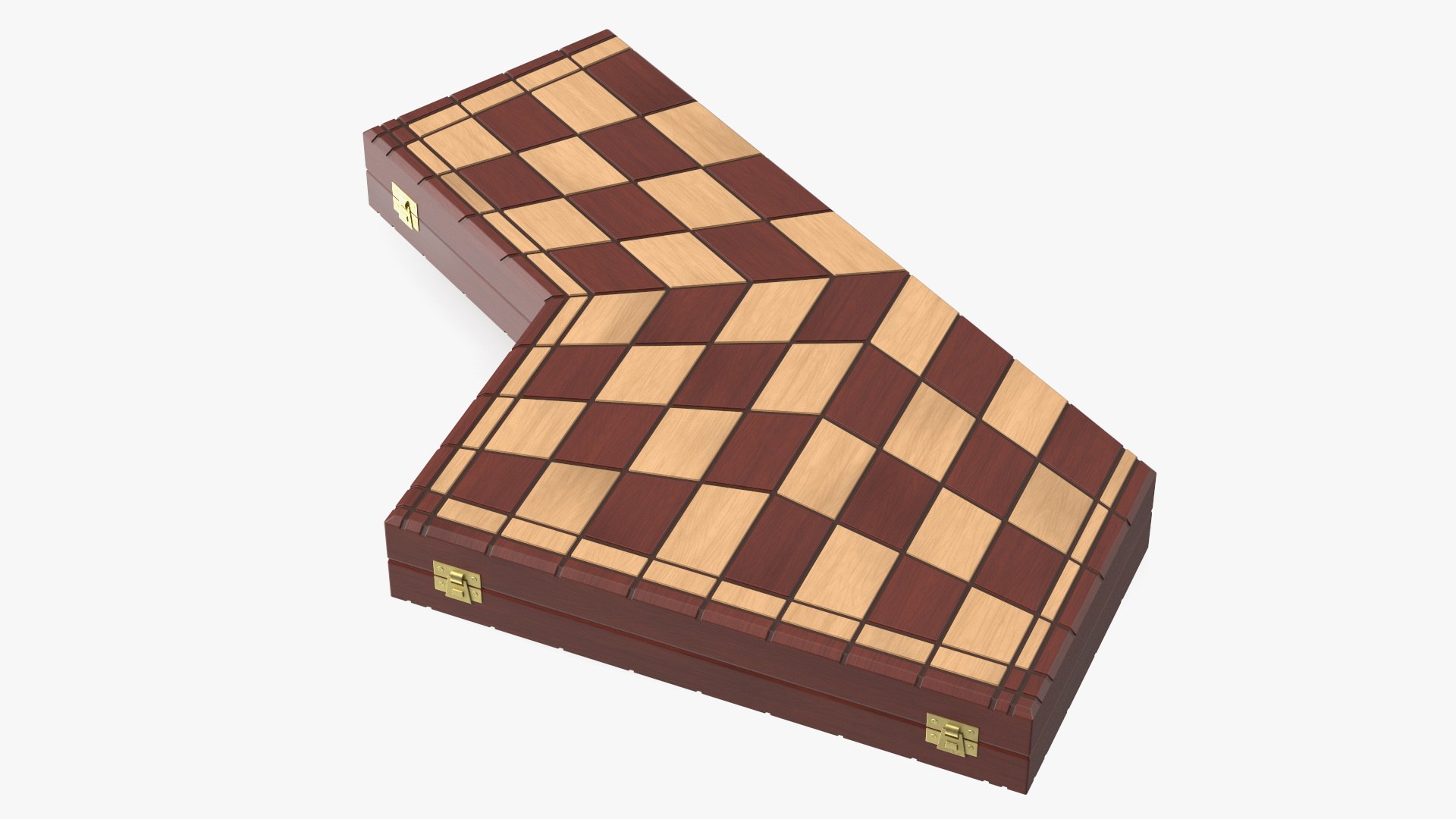 Three Players Chess Closed 3D model preview