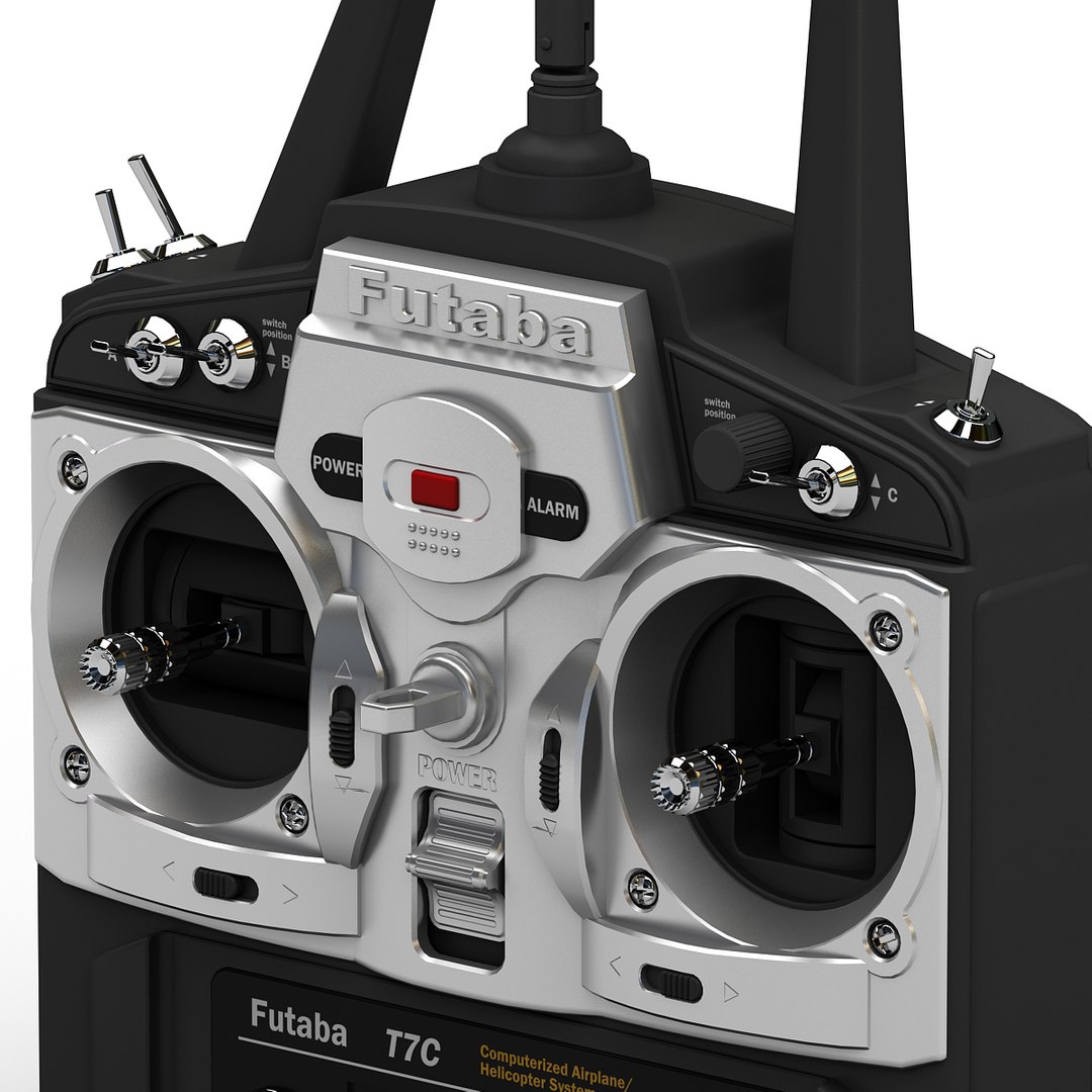 3d model of radio control transmitter futaba