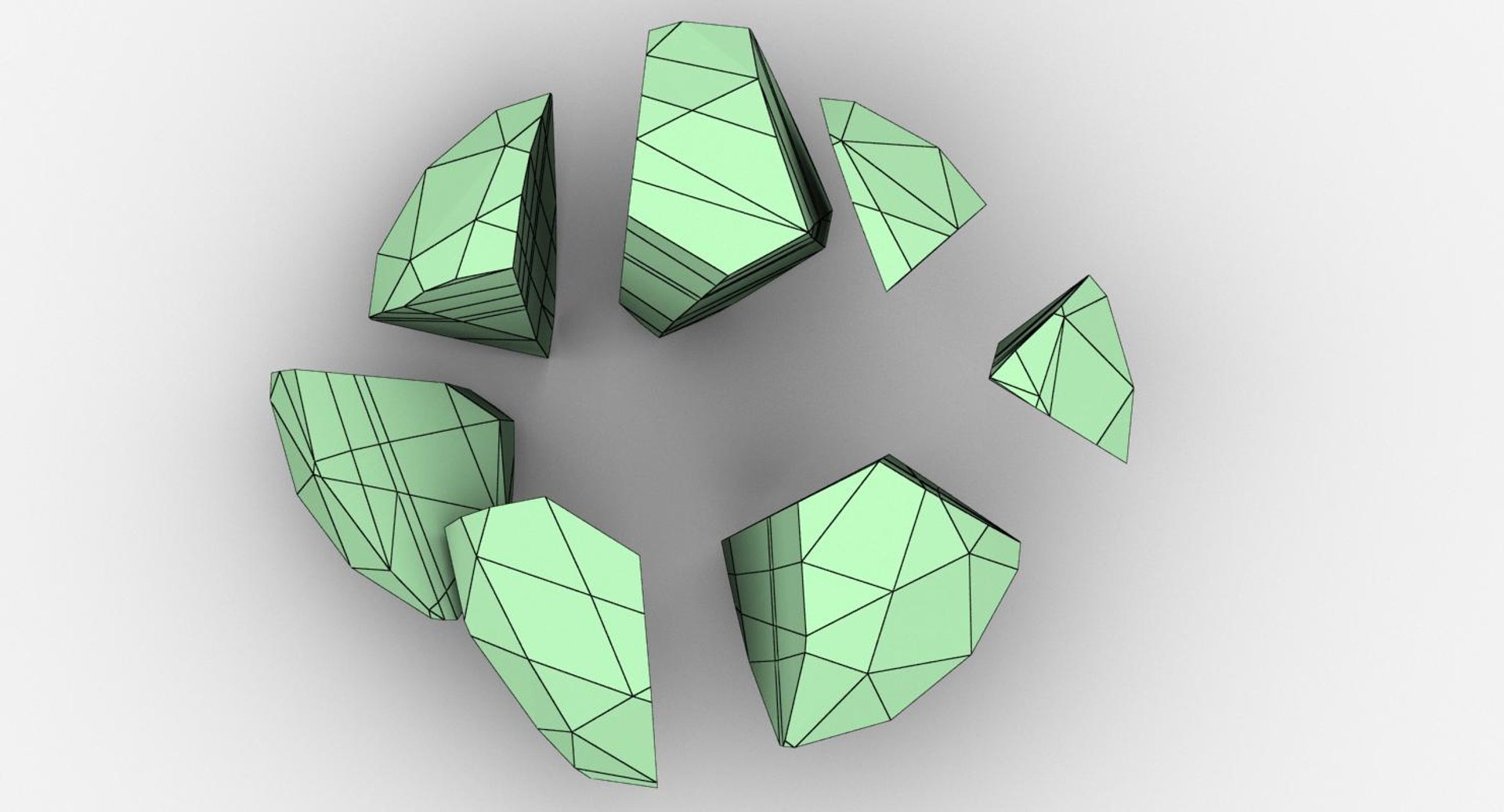 gem seven chipped 3d max