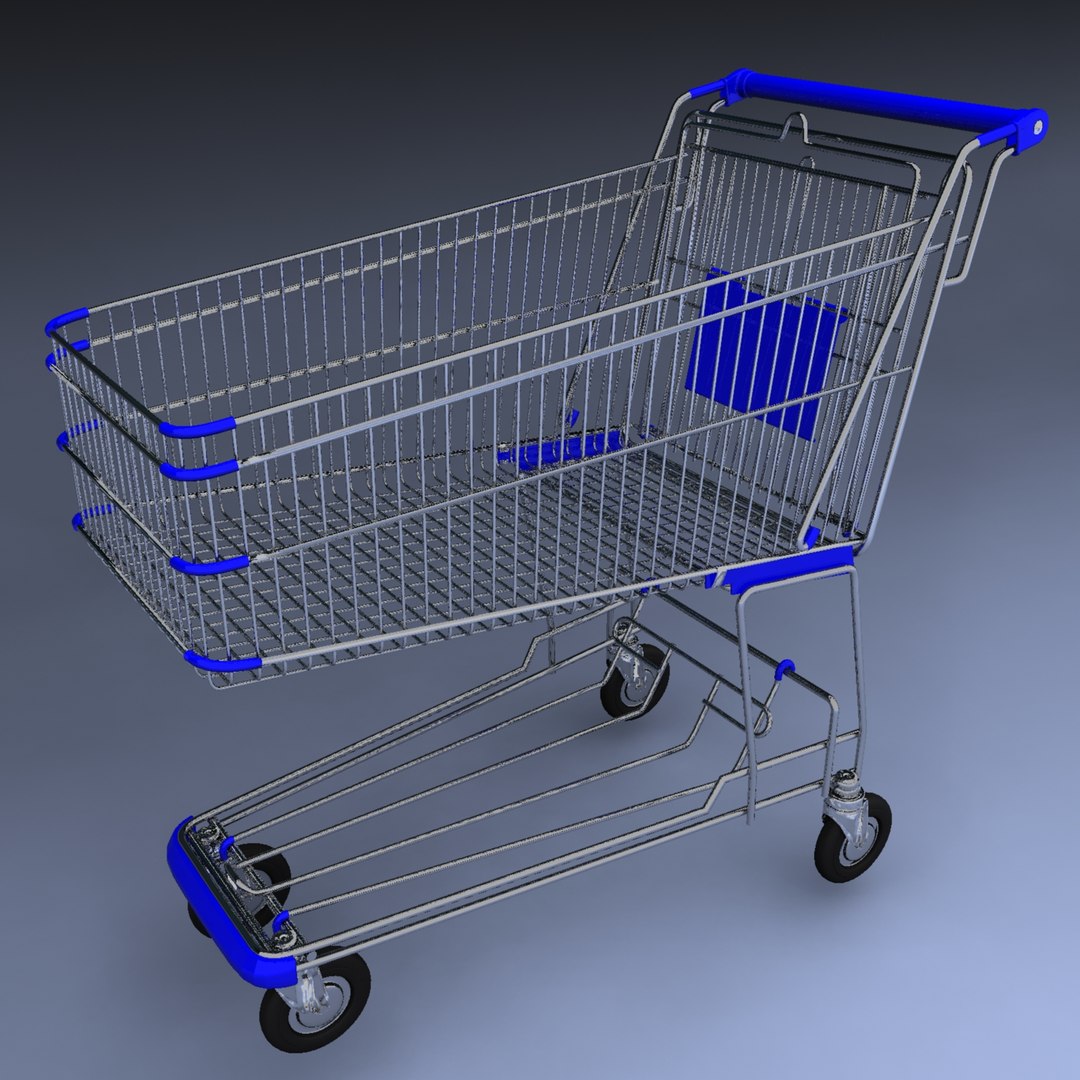 shopping cart 3d model