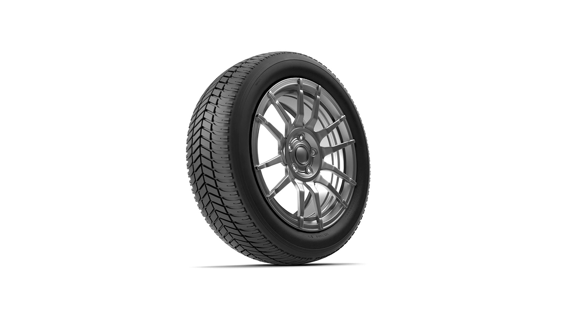 3D Car Wheel And Tyre Model TurboSquid 2106970