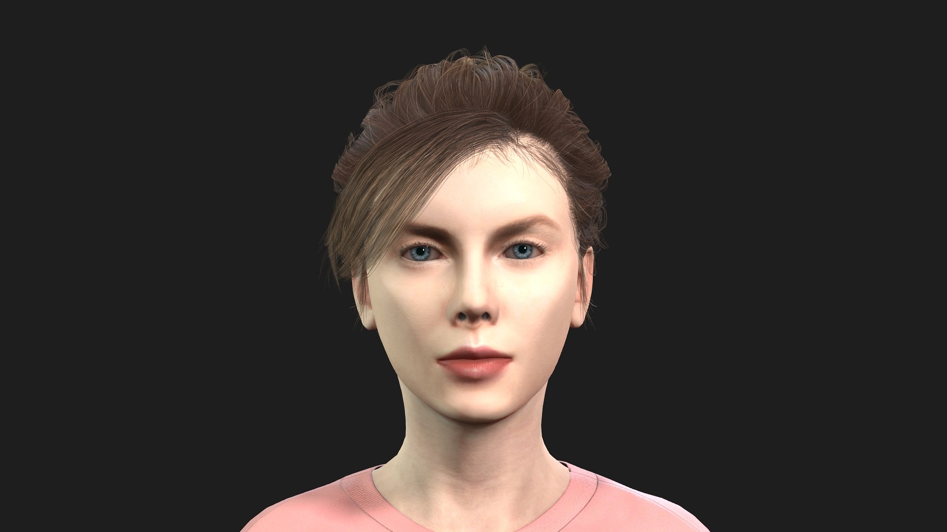 Woman With 2K Textures And Animation Ready Rigging 3D Model ...
