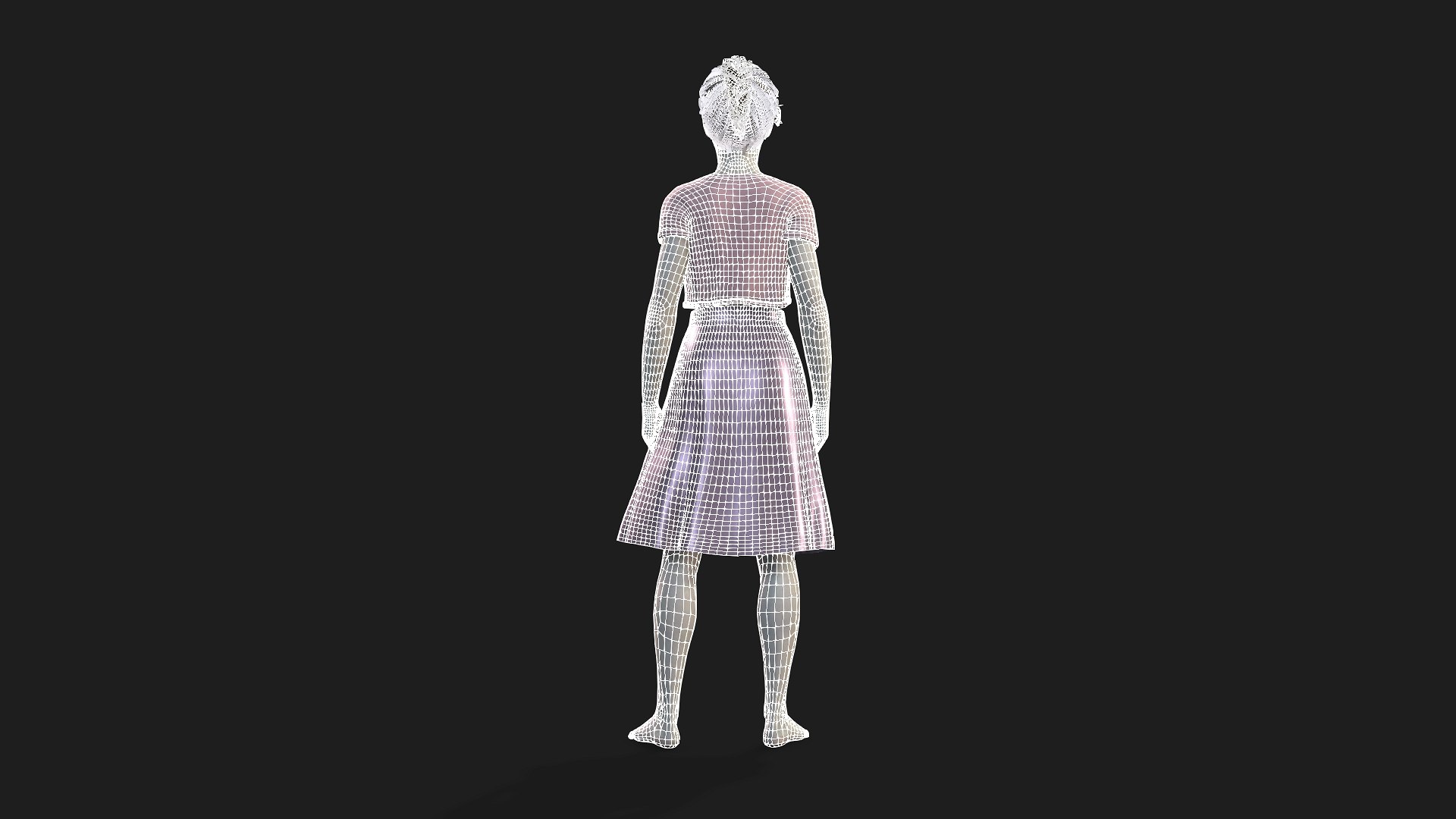 Woman With 2K Textures And Animation Ready Rigging 3D Model ...