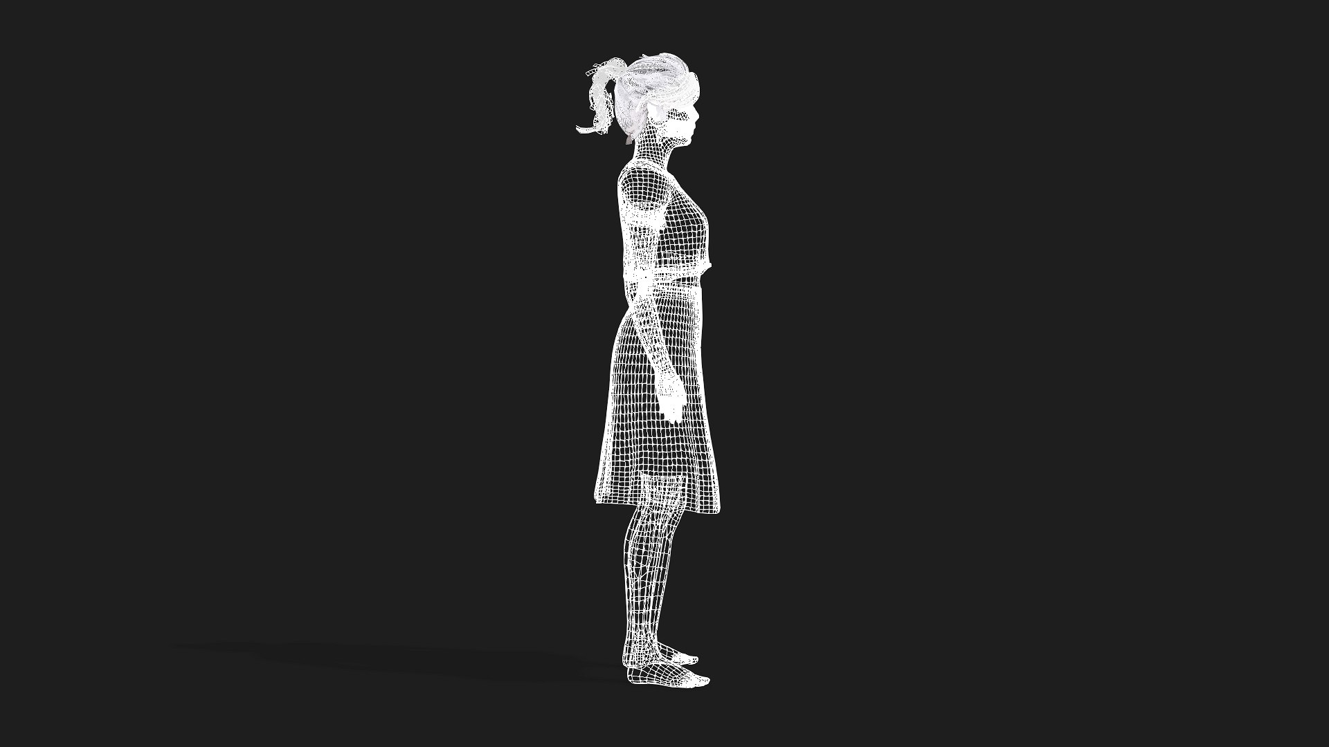 Woman With 2K Textures And Animation Ready Rigging 3D Model ...