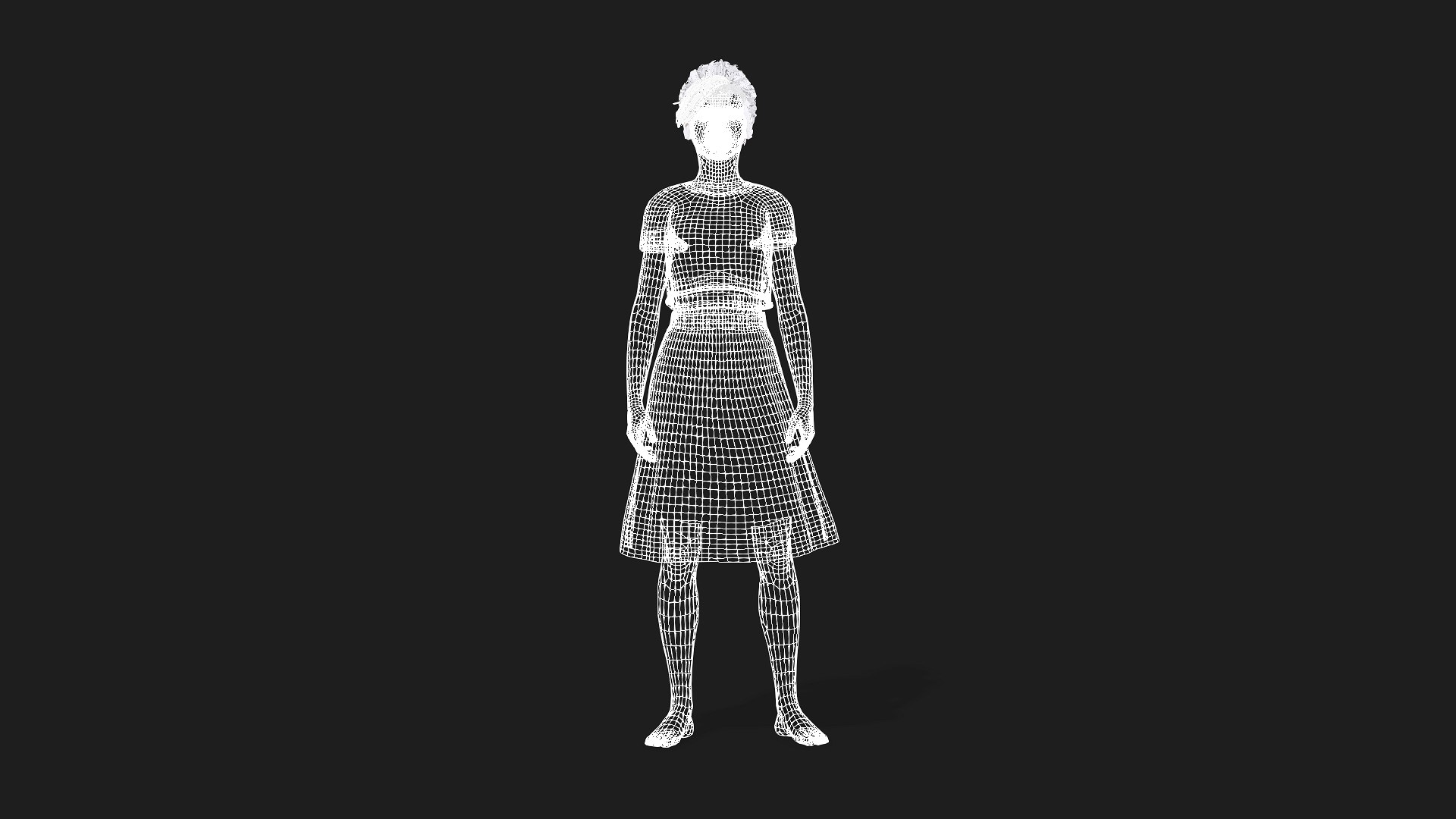 Woman With 2K Textures And Animation Ready Rigging 3D Model ...