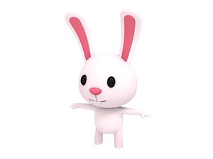 3D cartoon rabbit