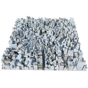 3d city block model